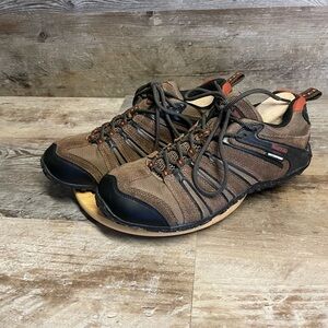 Redhead Trekker Low Brown Leather Hiking Trail Shoes Men's Size 9.5